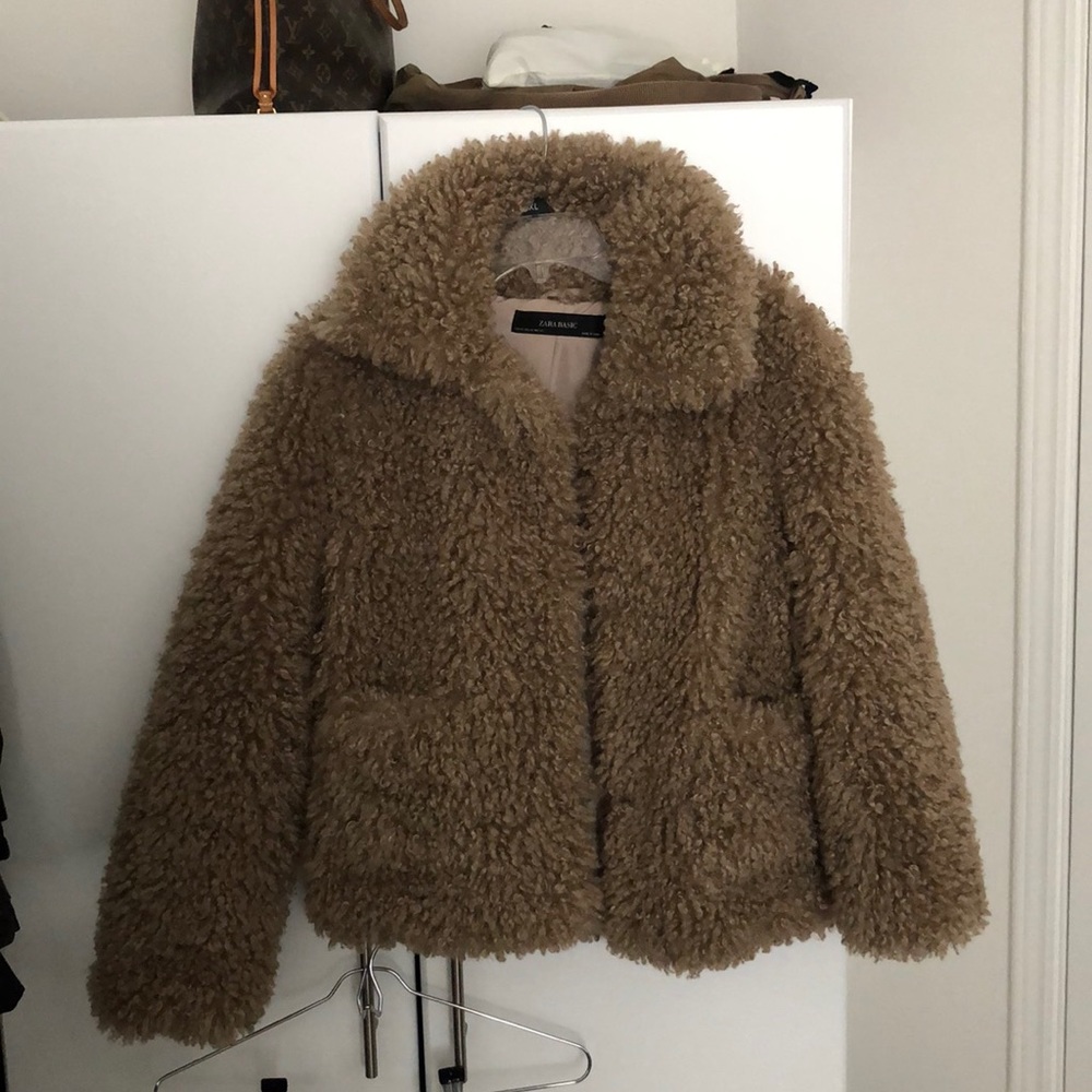 Zara faux fur jacket